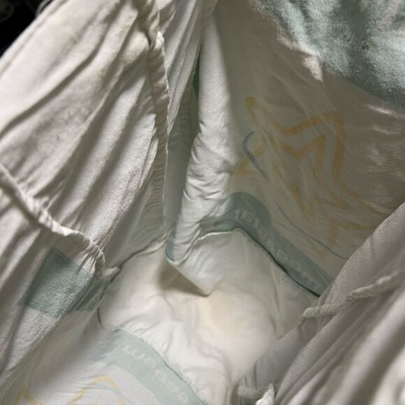 White and Green Megastar Flour Tote Bag - Picture 7 of 10